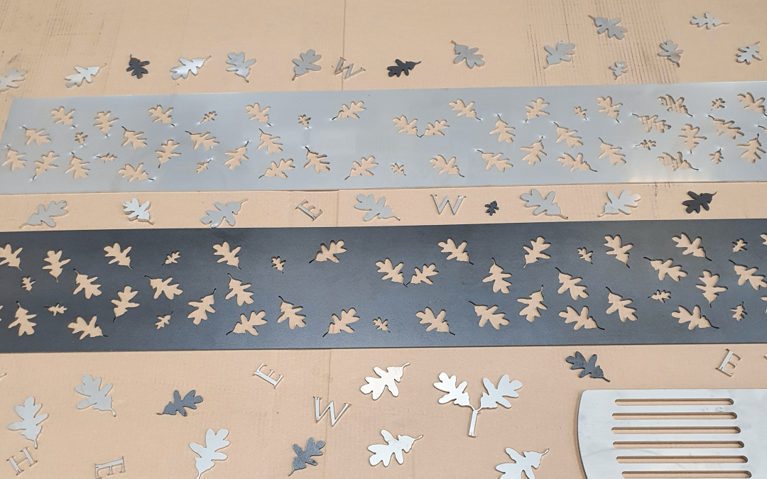 Laser cutting for contemporary fire pits