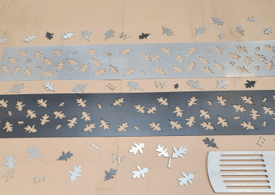 Laser cutting for contemporary fire pits