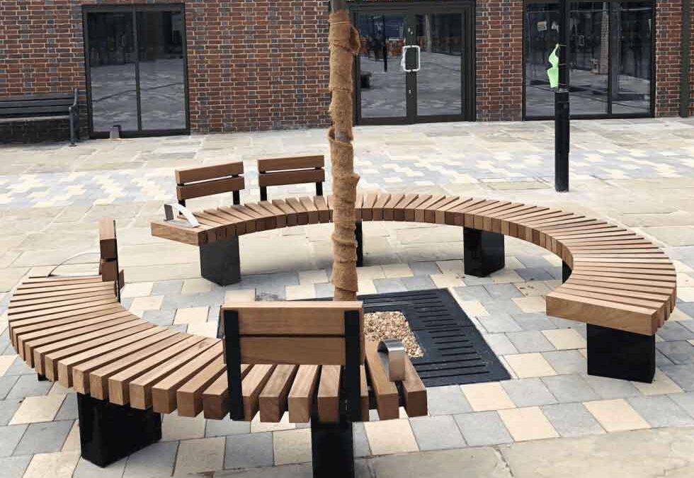 Laser cutting and steel fabrication for modern street furniture